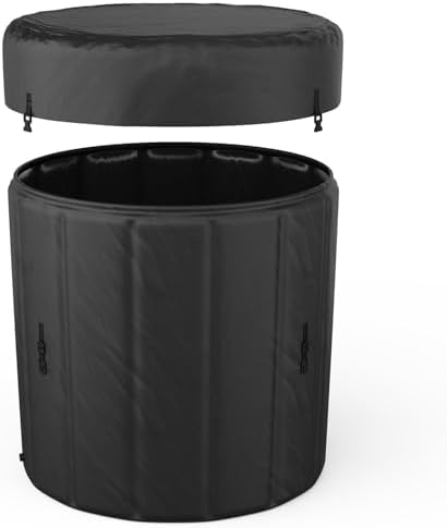 Ice Bath Tub for Athletes Portable Cold Plunge Tub Bathtub with Cover for Recovery & Therapy