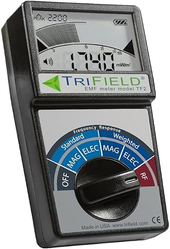 TriField EMF Meter Model TF2 – Made in USA - #1 Handheld EMF Detector for Magnetic/Electric/Radio Fields with Unlimited Free Support in The U.S. to Help Solve Your EMF Problems